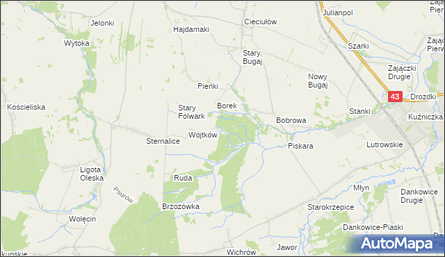 mapa Goniszów, Goniszów na mapie Targeo