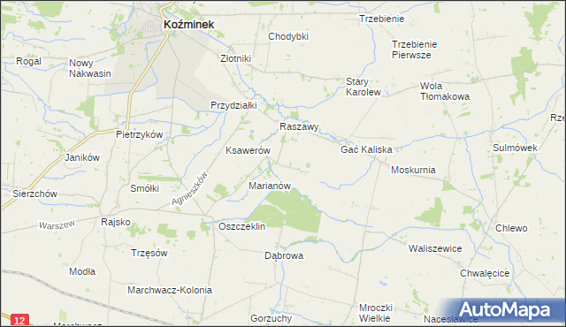 mapa Nowy Karolew, Nowy Karolew na mapie Targeo