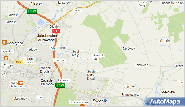mapa Świdnik Duży, Świdnik Duży na mapie Targeo