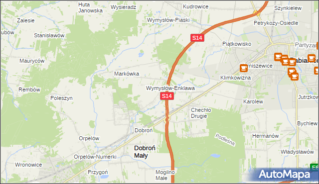 mapa Szczerki, Szczerki na mapie Targeo