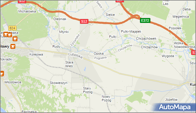 mapa Witowice gmina Końskowola, Witowice gmina Końskowola na mapie Targeo