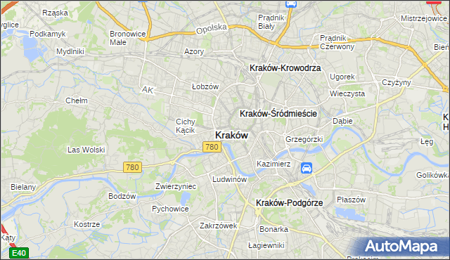 mapa Nowy Świat gmina Kraków, Nowy Świat gmina Kraków na mapie Targeo