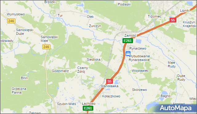 mapa Szkocja gmina Szubin, Szkocja gmina Szubin na mapie Targeo