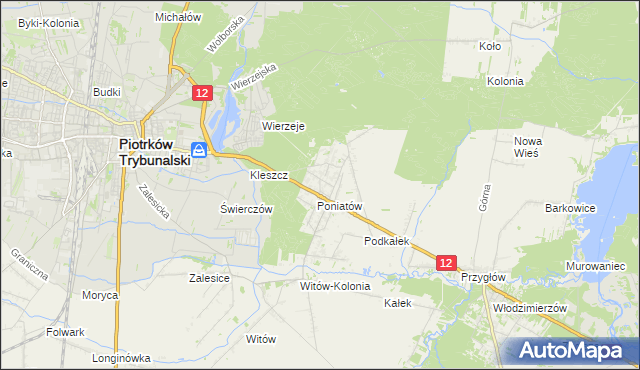 mapa Uszczyn, Uszczyn na mapie Targeo