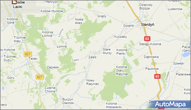 mapa Stary Ratyniec, Stary Ratyniec na mapie Targeo