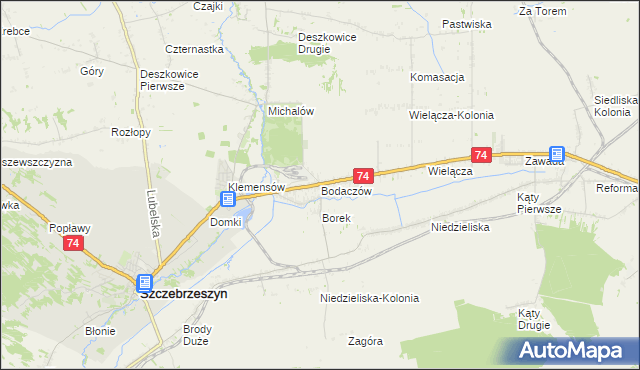mapa Bodaczów, Bodaczów na mapie Targeo