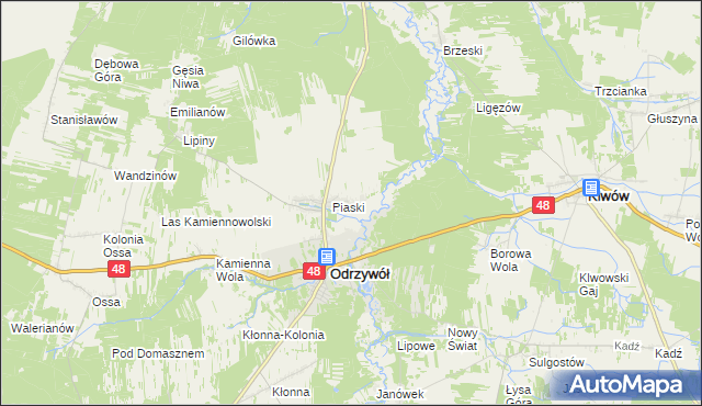 mapa Ceteń, Ceteń na mapie Targeo