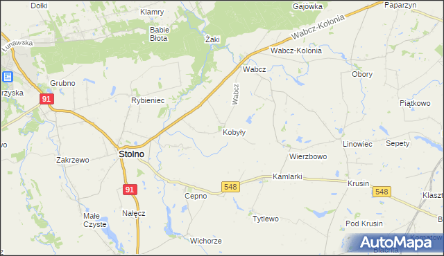 mapa Kobyły, Kobyły na mapie Targeo