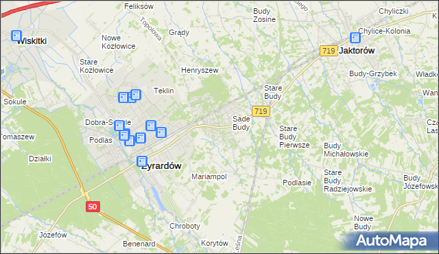 mapa Międzyborów, Międzyborów na mapie Targeo