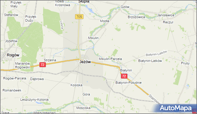 mapa Mikulin-Parcela, Mikulin-Parcela na mapie Targeo