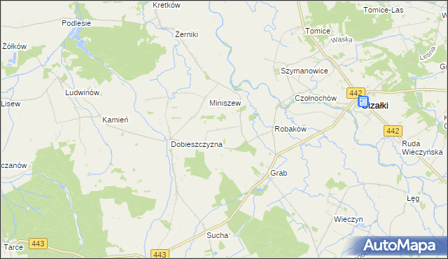 mapa Prusinów, Prusinów na mapie Targeo