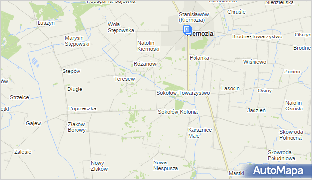 mapa Sokołów-Towarzystwo, Sokołów-Towarzystwo na mapie Targeo