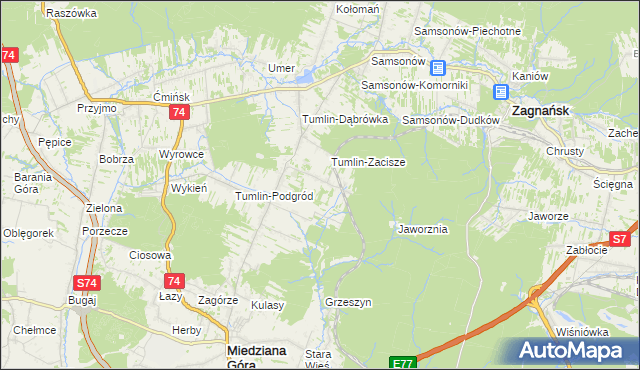 mapa Tumlin-Węgle, Tumlin-Węgle na mapie Targeo