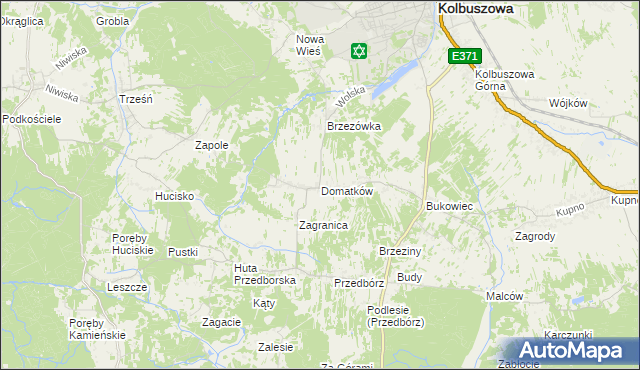 mapa Domatków, Domatków na mapie Targeo