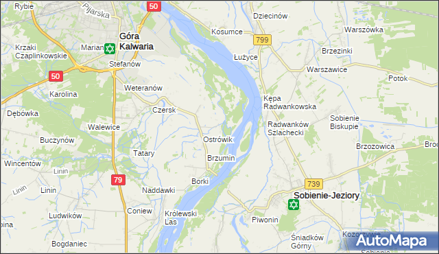 mapa Kępa Radwankowska, Kępa Radwankowska na mapie Targeo