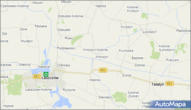 mapa Kmiczyn, Kmiczyn na mapie Targeo