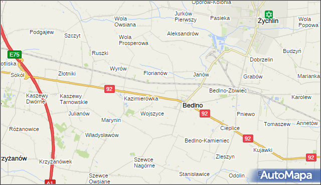 mapa Kręcieszki, Kręcieszki na mapie Targeo