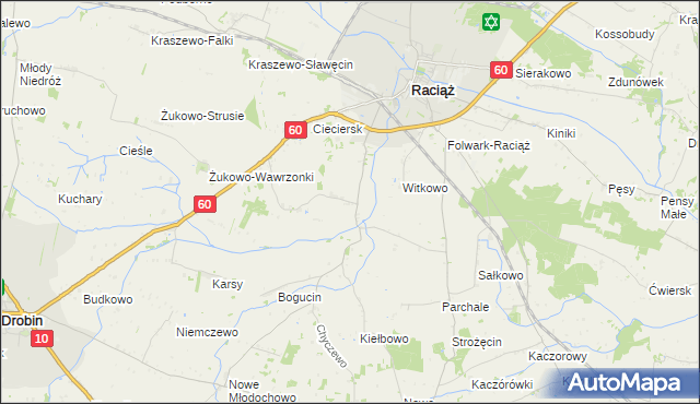 mapa Łempinek, Łempinek na mapie Targeo