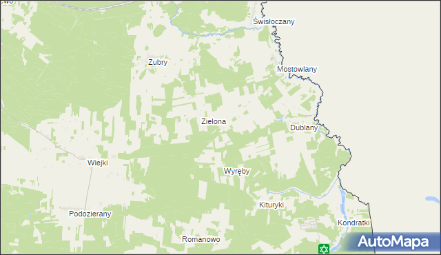 mapa Mostowlany-Kolonia, Mostowlany-Kolonia na mapie Targeo