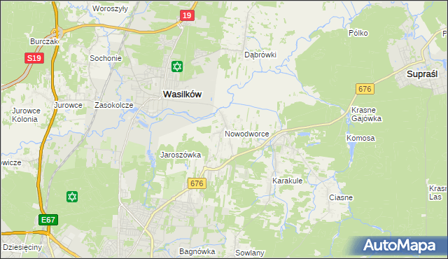 mapa Nowodworce, Nowodworce na mapie Targeo