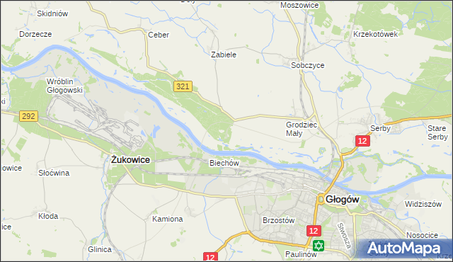 mapa Rapocin, Rapocin na mapie Targeo