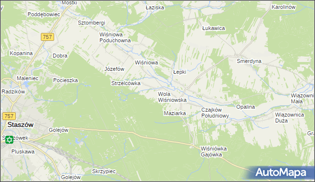 mapa Wola Wiśniowska, Wola Wiśniowska na mapie Targeo