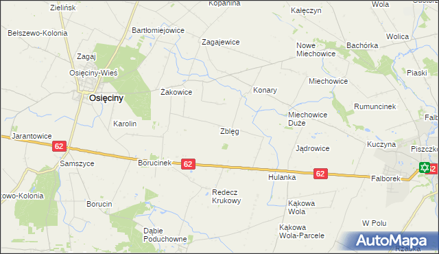 mapa Zblęg, Zblęg na mapie Targeo