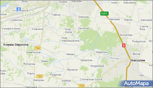 mapa Gębarzów-Kolonia, Gębarzów-Kolonia na mapie Targeo