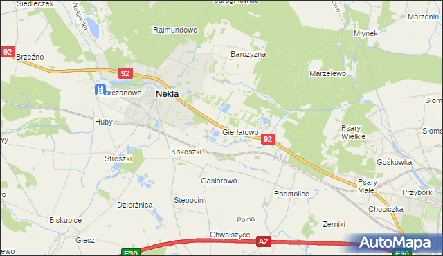 mapa Gierłatowo, Gierłatowo na mapie Targeo