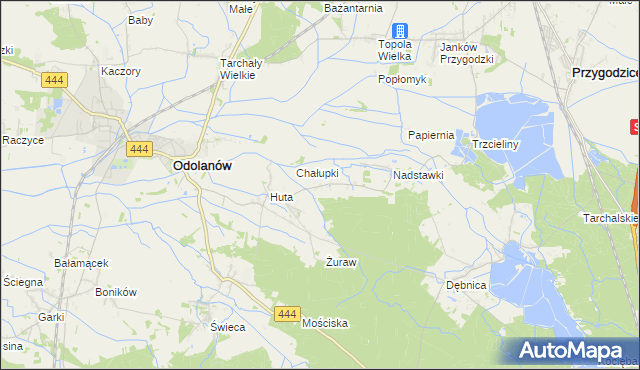 mapa Grochowiska gmina Odolanów, Grochowiska gmina Odolanów na mapie Targeo