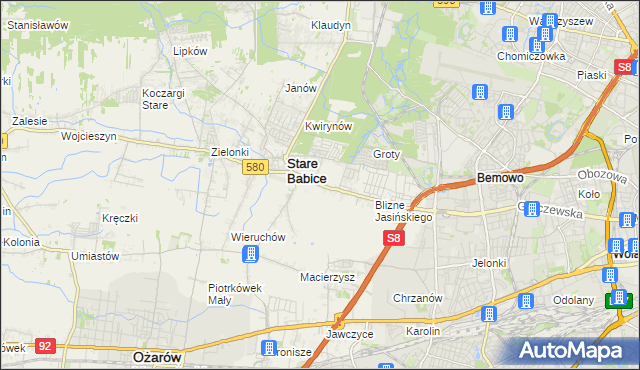 mapa Latchorzew, Latchorzew na mapie Targeo