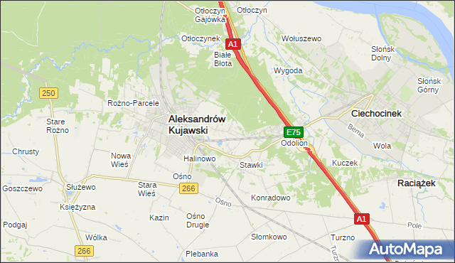 mapa Łazieniec, Łazieniec na mapie Targeo