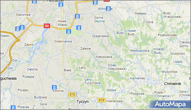 mapa Matysówka, Matysówka na mapie Targeo
