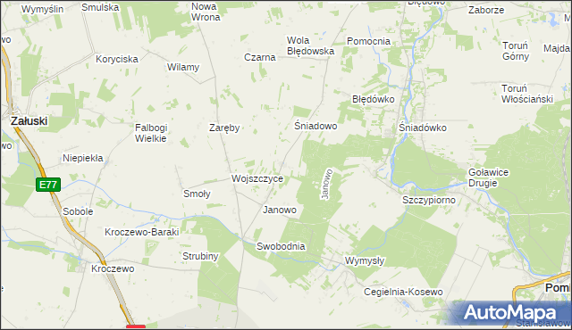 mapa Błogosławie, Błogosławie na mapie Targeo