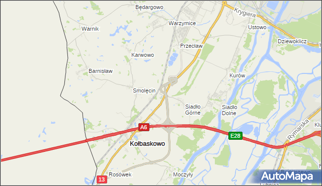 mapa Smętowice, Smętowice na mapie Targeo