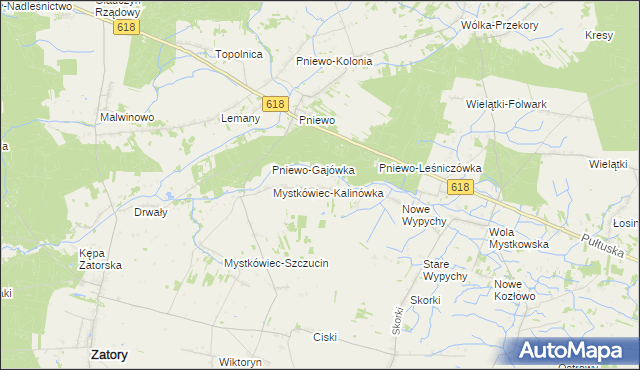 mapa Stary Mystkówiec, Stary Mystkówiec na mapie Targeo