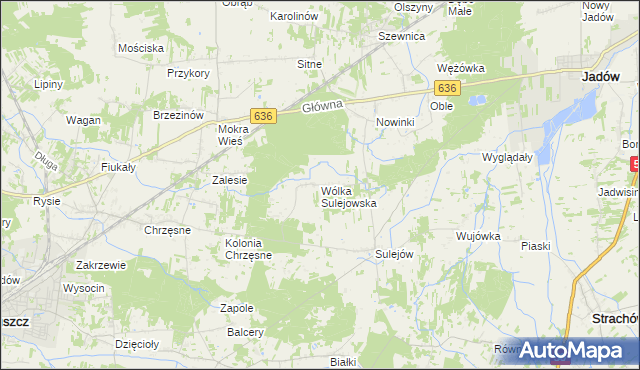 mapa Wólka Sulejowska, Wólka Sulejowska na mapie Targeo