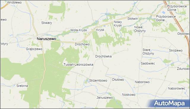 mapa Drochówka, Drochówka na mapie Targeo