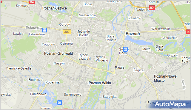 mapa Rynek Wildecki, Rynek Wildecki na mapie Targeo