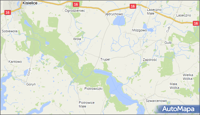 mapa Trupel, Trupel na mapie Targeo