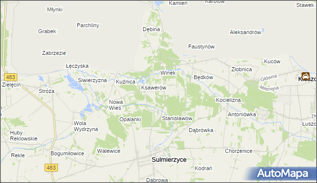 mapa Eligiów, Eligiów na mapie Targeo