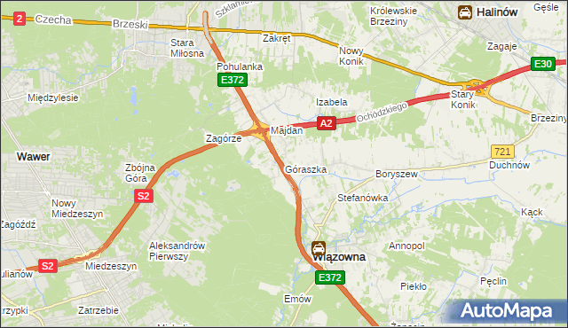 mapa Góraszka, Góraszka na mapie Targeo