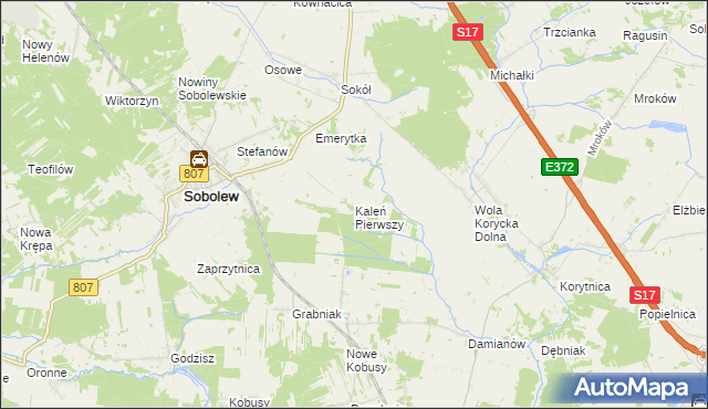 mapa Kaleń Pierwszy, Kaleń Pierwszy na mapie Targeo