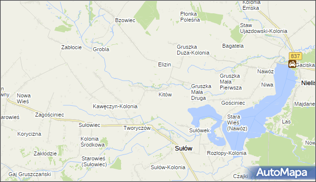mapa Kitów, Kitów na mapie Targeo