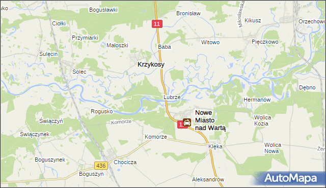 mapa Lubrze, Lubrze na mapie Targeo
