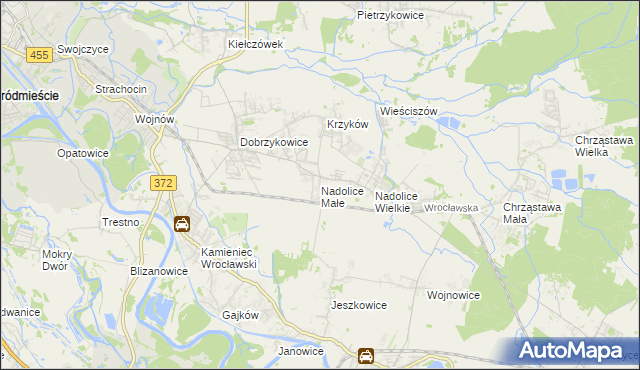 mapa Nadolice Małe, Nadolice Małe na mapie Targeo