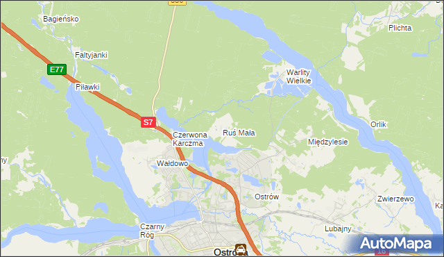 mapa Ruś Mała, Ruś Mała na mapie Targeo