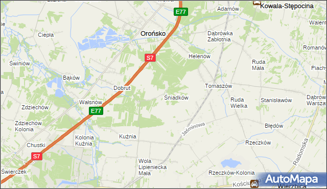 mapa Śniadków, Śniadków na mapie Targeo