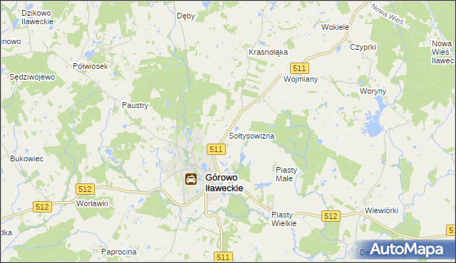 mapa Sołtysowizna, Sołtysowizna na mapie Targeo