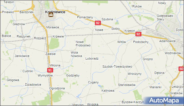 mapa Szubsk Duży, Szubsk Duży na mapie Targeo